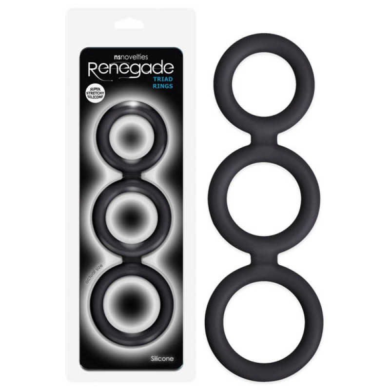 Renegade Triad Cock Ring - Black
